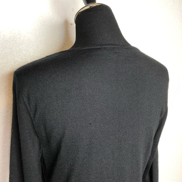 Lafayette 148 black cashmere silk layered sweater top size Medium - Picture 13 of 13